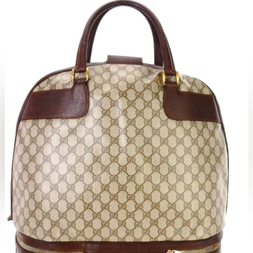 Gucci RARE 22”x 22“Vintage Bowler Bag XL - Picture 6 of 13